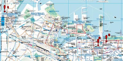 योकोहामा चलने नक्शा